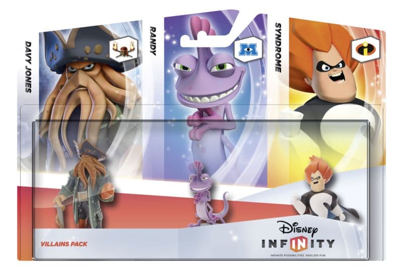 Disney Infinity. Набор 3 Персонажа 'Злодеи' (Рендалл, Дэви Джонс, Синдром)
