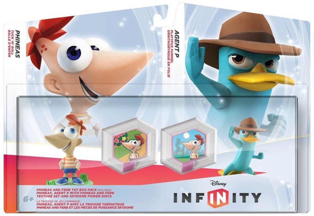 Disney. Infinity. (Disney) Набор '2 Персонажа': 'Финес и Ферб' (Финес, Агент Пи, + 2 жетона)