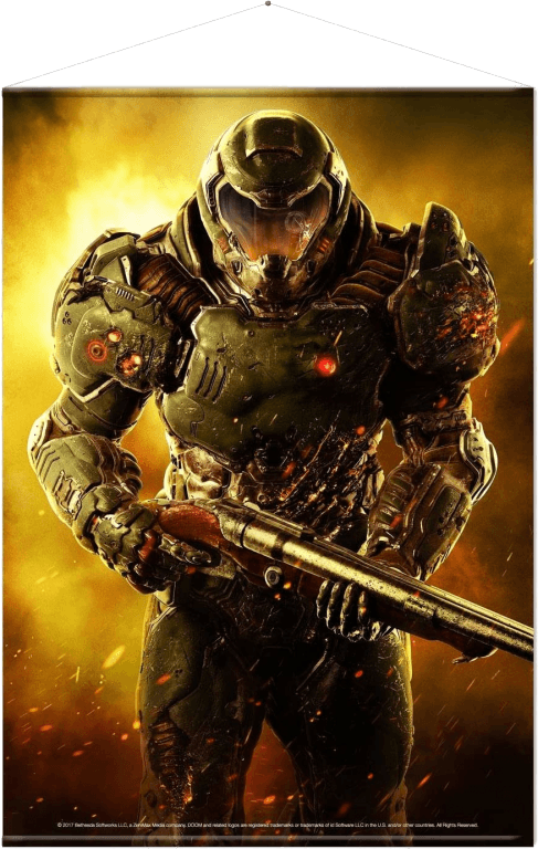 Тканевый постер Gaya Wall Scroll: Doom (100 x 77 см)