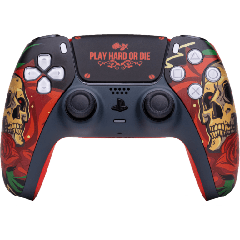 Беспроводной контроллер DualSense - Rainbo "Play Hard or Die"
