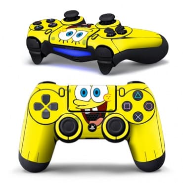 Наклейка виниловая для геймпада Dualshock 4 (Sponge Bob)