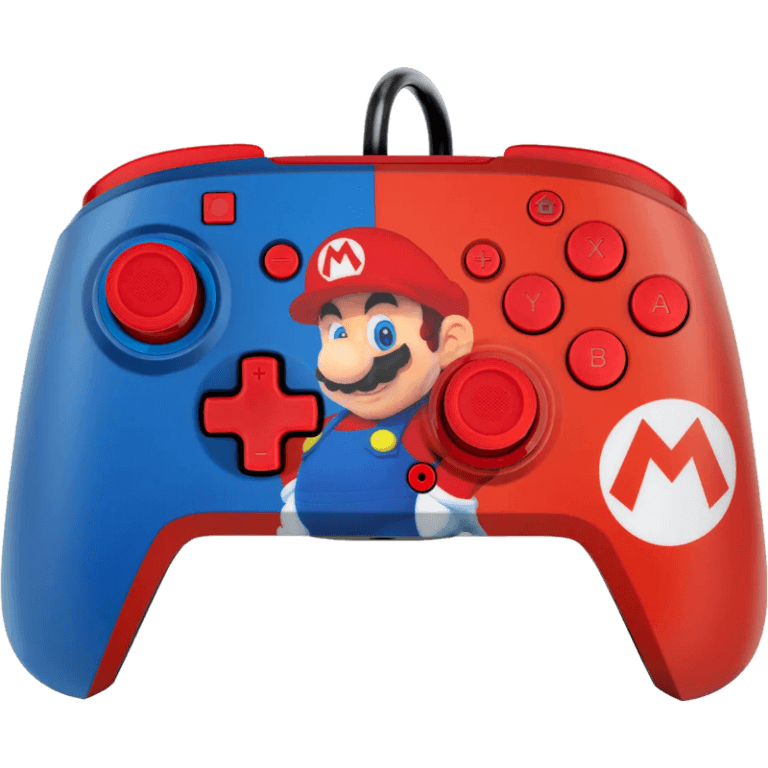Проводной Джойстик Faceoff™ Deluxe+ Audio Wired Controller - Mario