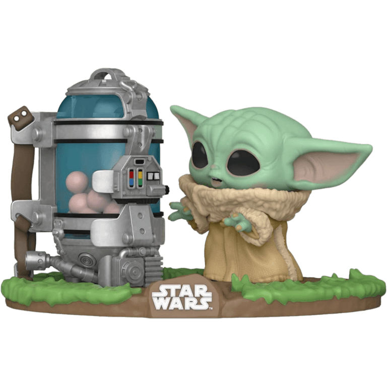 Фигурка Funko POP! Bobble: Deluxe: Star Wars: The Mandalorian: Child with Egg Canister #407