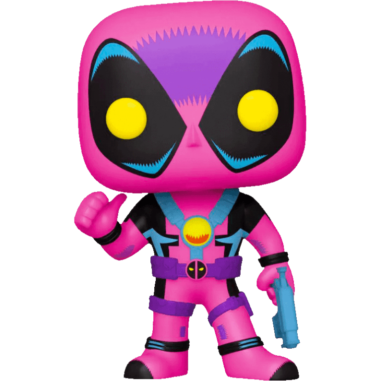 Фигурка Funko POP! Bobble: Marvel: Black Light: Deadpool (Exc) #801