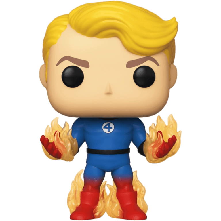 Фигурка Funko POP! Bobble: Marvel: Fantastic Four: Human Torch (Exc) #569