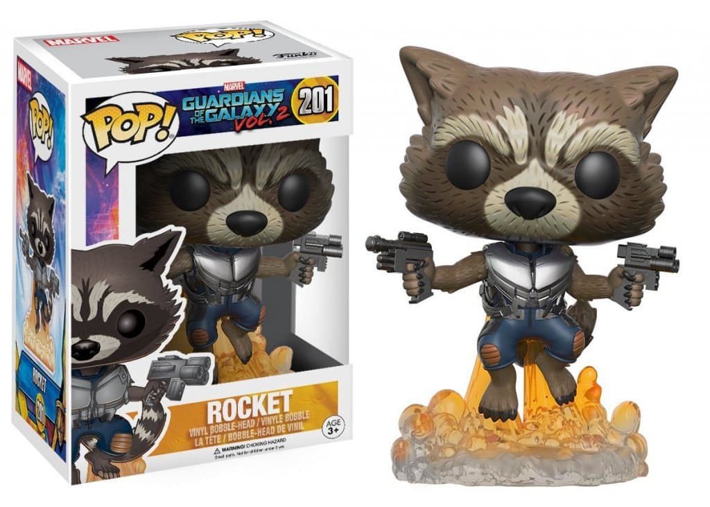 Фигурка Funko POP! Bobble: Marvel: Guardians O/T Galaxy 2: Rocket #201
