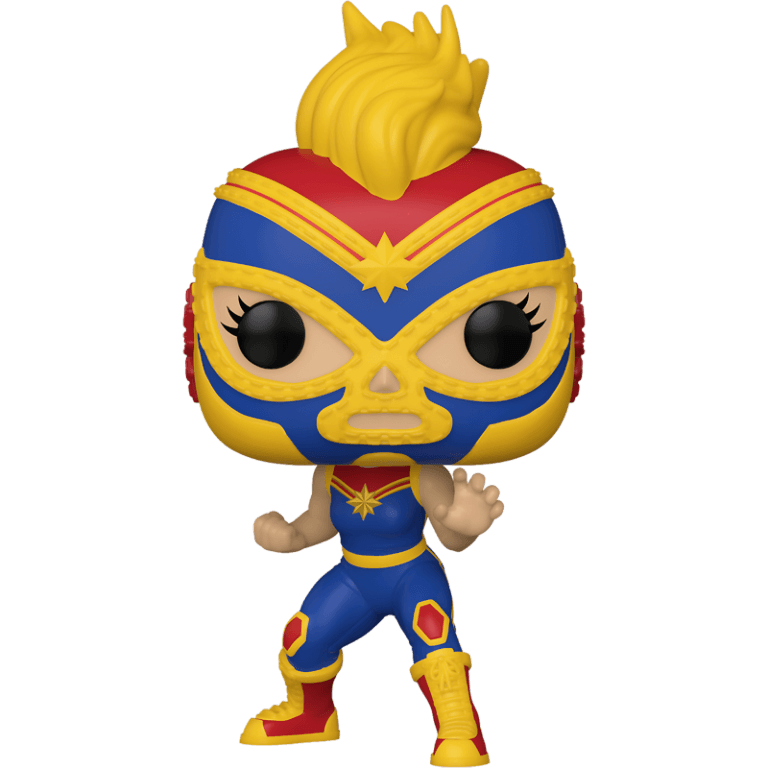 Фигурка Funko POP! Bobble: Marvel: Luchadores: La Estrella Cosmica (Captain Marvel) #710