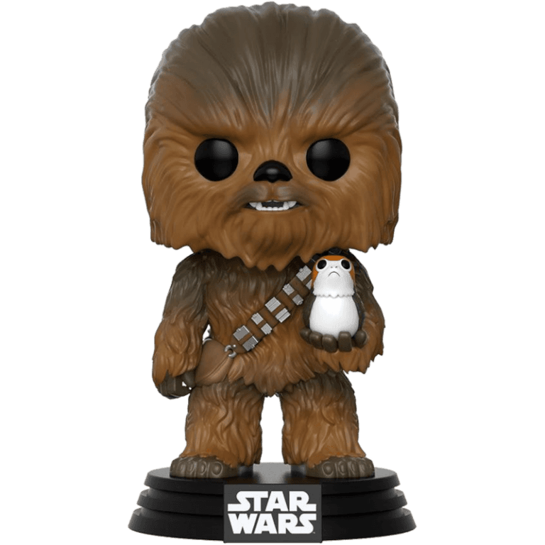 Фигурка Funko POP! Bobble: Star Wars: The Last Jedi: Chewbacca with Porg #195
