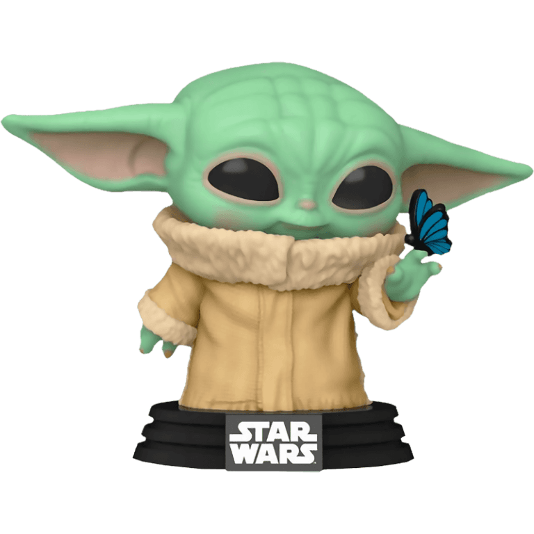 Фигурка Funko POP! Bobble: Star Wars: Mandalorian: Grogu (with Butterfly) #468