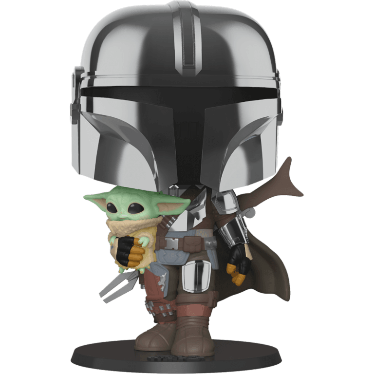 Фигурка Funko POP! Bobble: Star Wars: Mandalorian: Mandalorian with Child #380