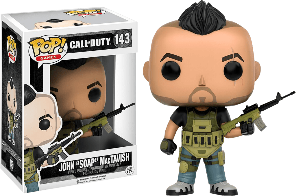 Фигурка Funko POP Games Call of Duty: John 'Soap' MacTavish #143