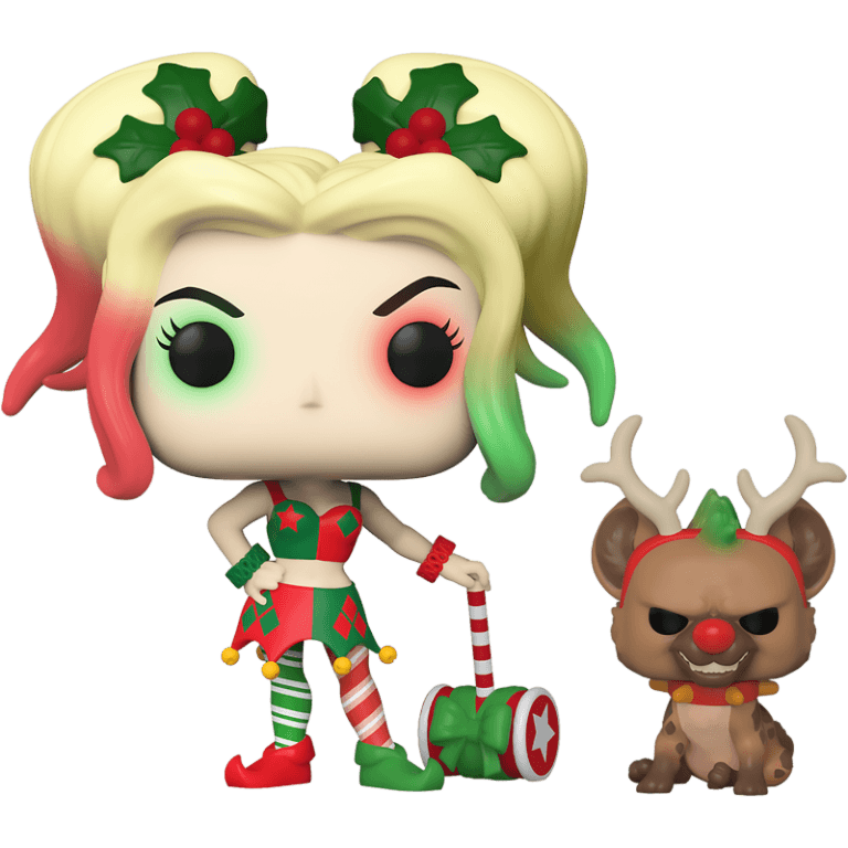 Фигурка Funko POP! Vinyl: DC: Holiday: Harley Quinn with Helper #357