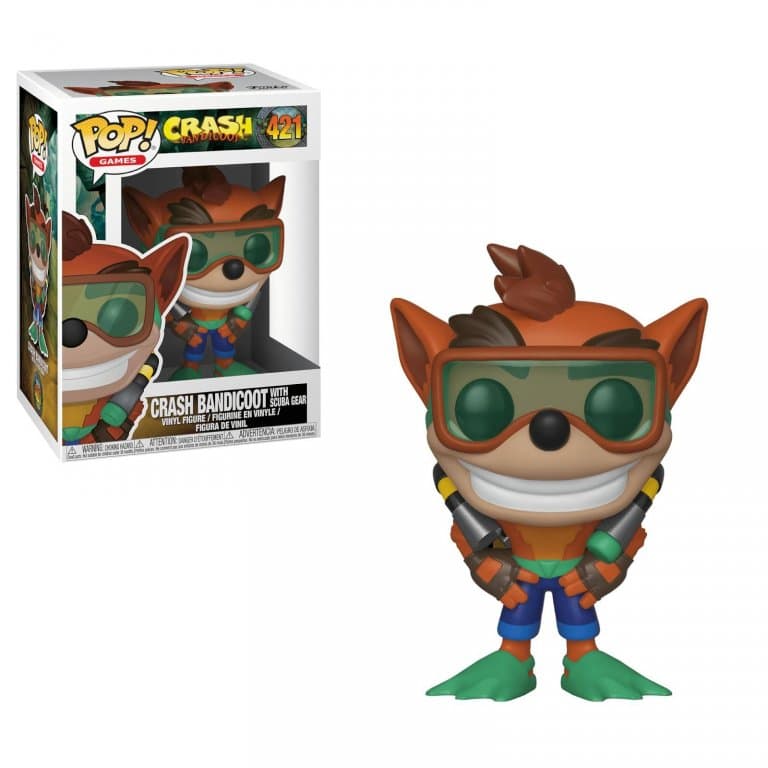 Фигурка Funko POP! Vinyl: Games: Crash Bandicoot S2: Crash with Scuba #421