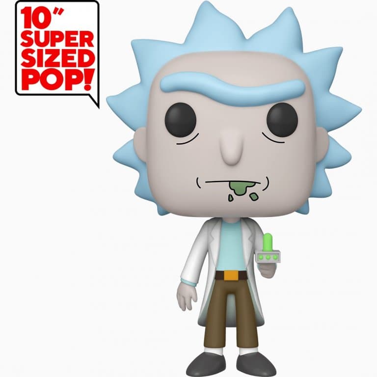 Фигурка Funko POP! Vinyl: Rick & Morty: 10" Rick with Portal Gun #665