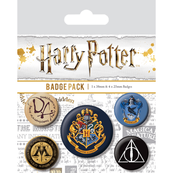 Набор значков Harry Potter: Hogwarts (5 шт.)
