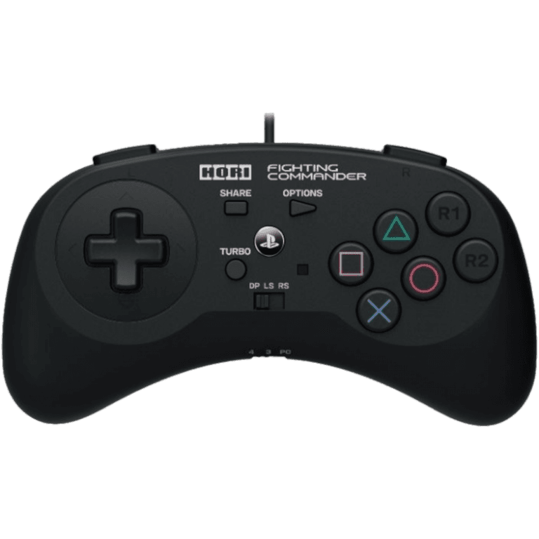 Hori Проводной геймпад Fighting commander, PS3, PS4, ПК (PS4-044E)