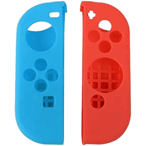 Силиконовые чехлы для Joy-Con, красный/синий (OEM)