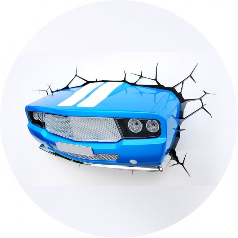 Декоративный LED светильник 3D-Light-FX (3D Muscle Car)