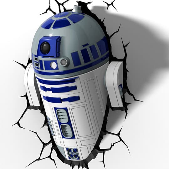 Декоративный LED светильник 3D-Light-FX (3D Star Wars - R2-D2)