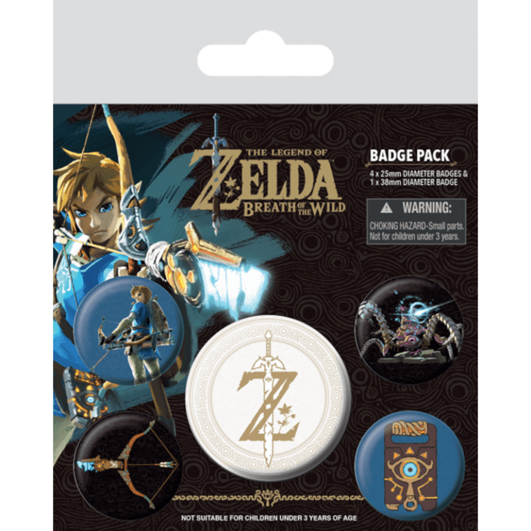 Значки The Legend of Zelda: Breath Of The Wild: Z Emblem (5 шт.)