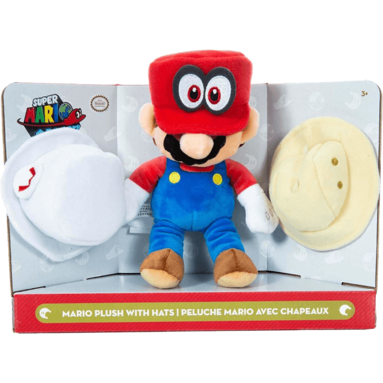 Мягкая игрушка Mario Марио с шляпами
