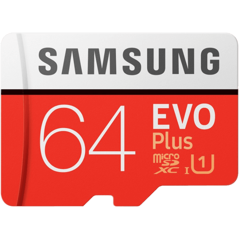 Карта памяти MicroSD 64GB Samsung Class 10 Evo Plus U1 (R/W 100/20 MB/s) + SD адаптер
