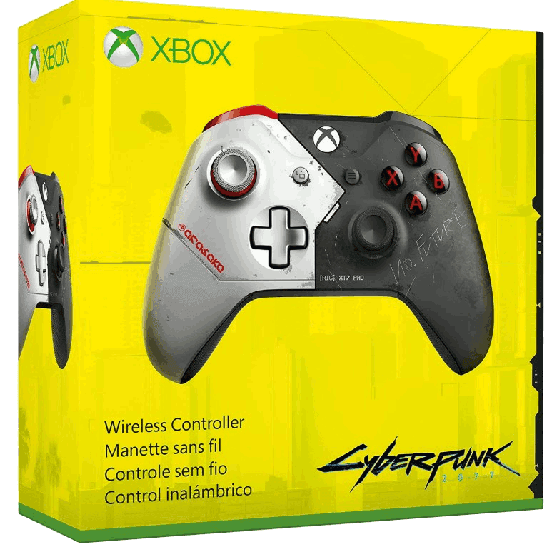 Microsoft Wireless Controller Xbox One - Геймпад в стиле Cyberpunk 2077 (без гарантии получения)