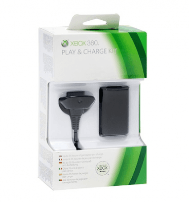 Microsoft Xbox360 Play and charge kit (NUF-00002) /черный/ (Б/У)