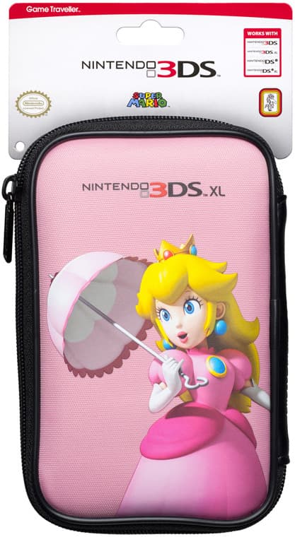 Чехол розовый для Nintendo 3DS / 3DS XL / New 3DS XL (Пич)