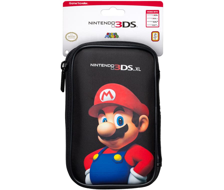 Чехол черный для Nintendo 3DS / 3DS XL / New 3DS XL (Марио)
