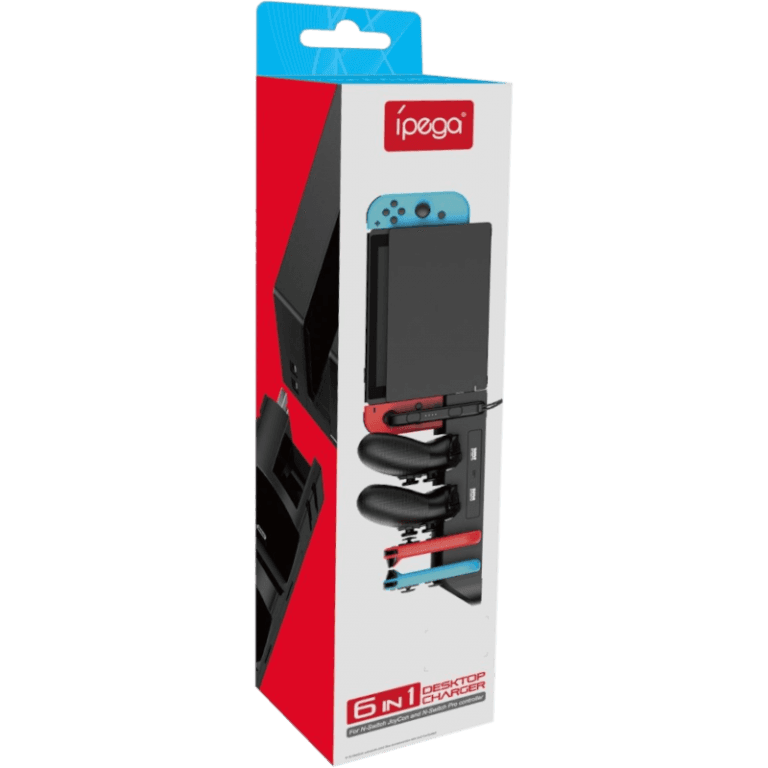 Зарядная станция для Nintendo Switch, iPega Desktop Charger 6 in 1 (PG-9187)