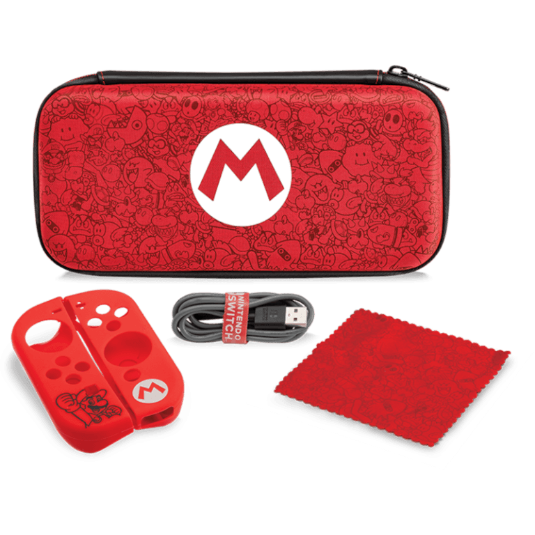 Чехол и набор аксессуаров для Nintendo Switch, Starter Kit - Mario Remix Edition