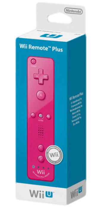 Nintendo Wii U Remote Plus + чехол, розовый
