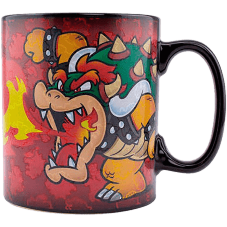 Кружка с терморисунком Paladone: Bowser Heat Change XL Mug