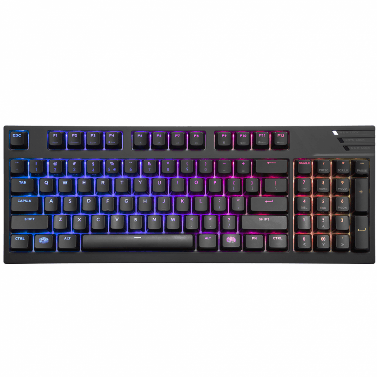 Cooler Master PC Клавиатура проводная MasterKeys Pro M RGB, Cherry MX Red, (SGK-6040-KKCR1-RU)