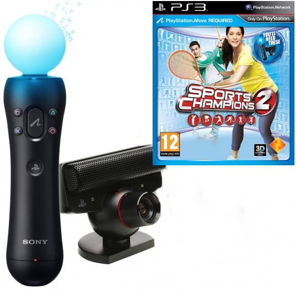 PS Move: Starter Pack (Камера PS Eye + Контроллер движений PS Move + Праздник Спорта 2)