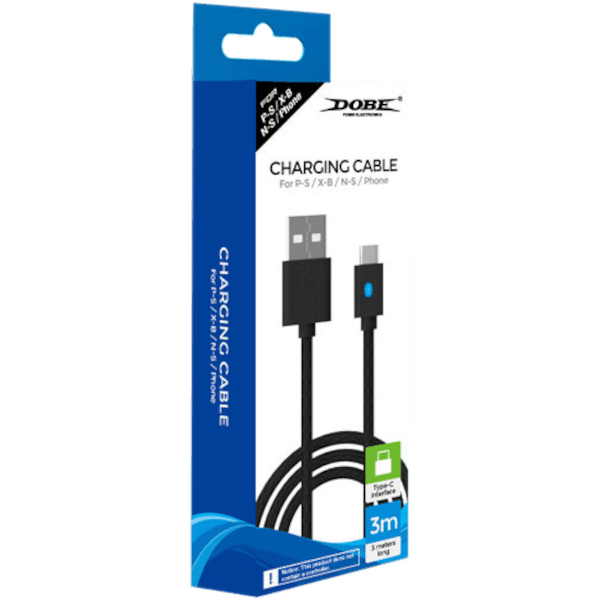 Кабель для зарядки геймпадов PS5/XBox/Switch Type-C, DOBE (TY-0803)