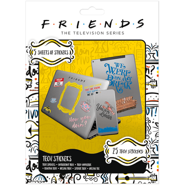 Наклейки Pyramid: Friends Tech Stickers (5 листов / 18x24 см.)