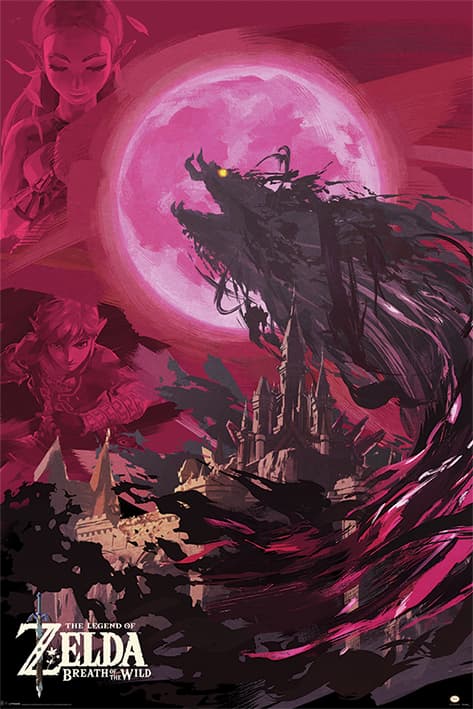 Постер Pyramid Maxi Poster: The Legend Of Zelda: Breath Of The Wild (Ganon Blood Moon)
