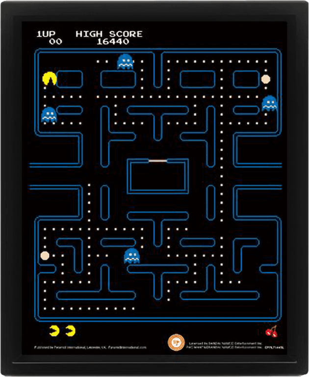 Постер лентикулярный Pac-Man (Maze)