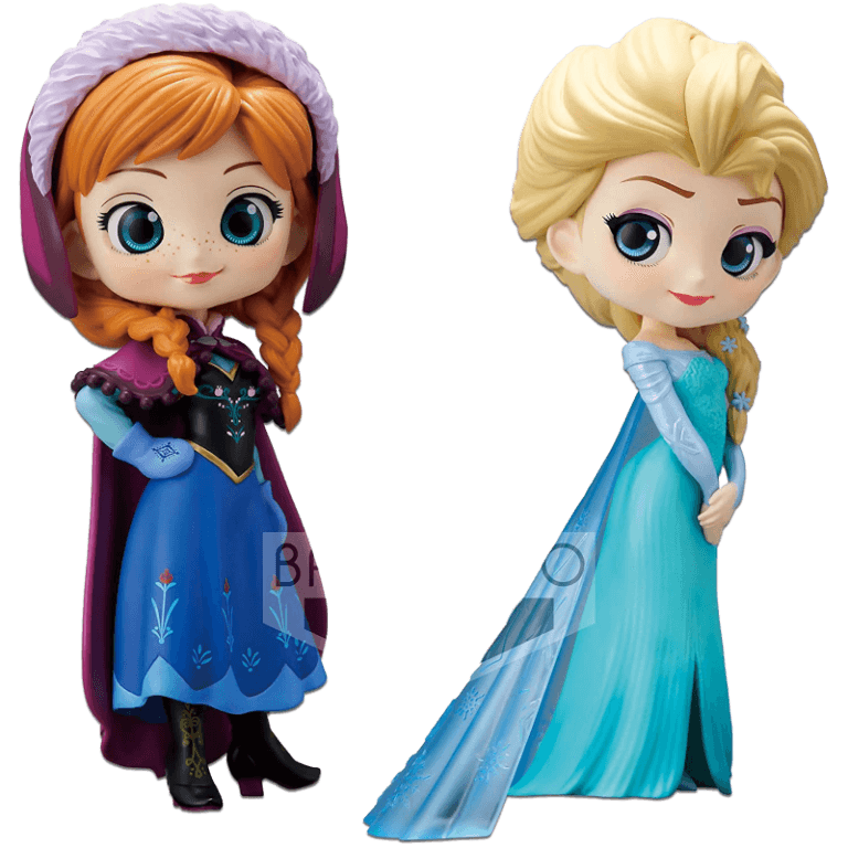 Фигурка Q Posket Disney Characters: Anna & Elsa