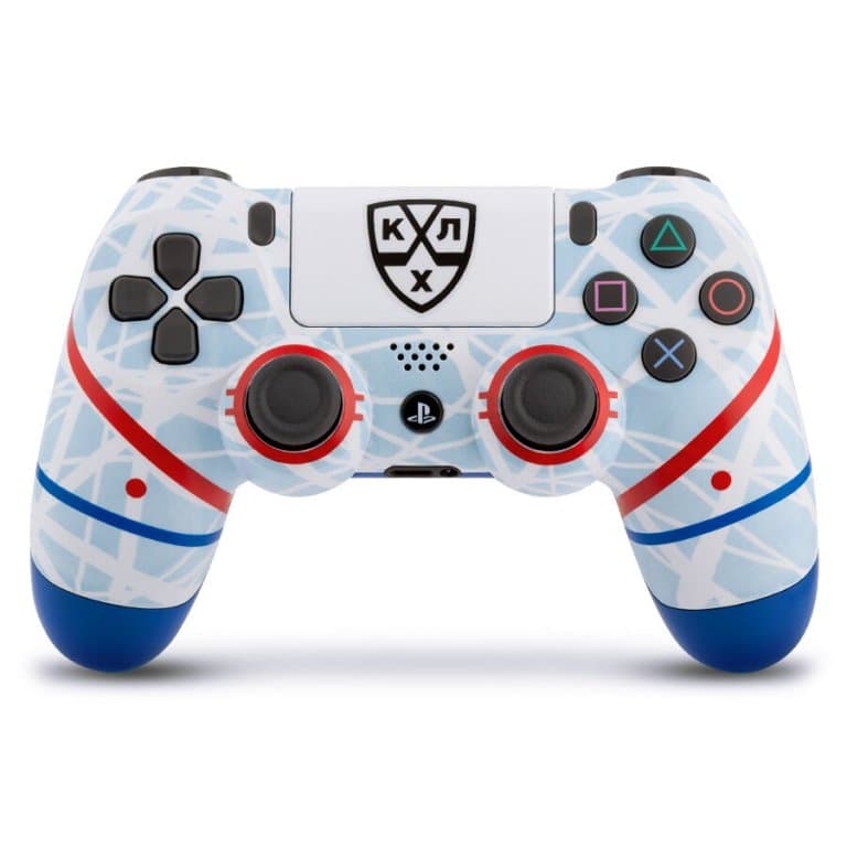 Геймпад RAINBO Sony Dualshock 4 v2 для PS4, КХЛ "Русский лёд" (CUH-ZCT2E)