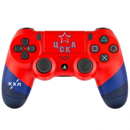 Геймпад RAINBO Sony Dualshock 4 v2 для PS4, КХЛ ЦСКА (CUH-ZCT2E)