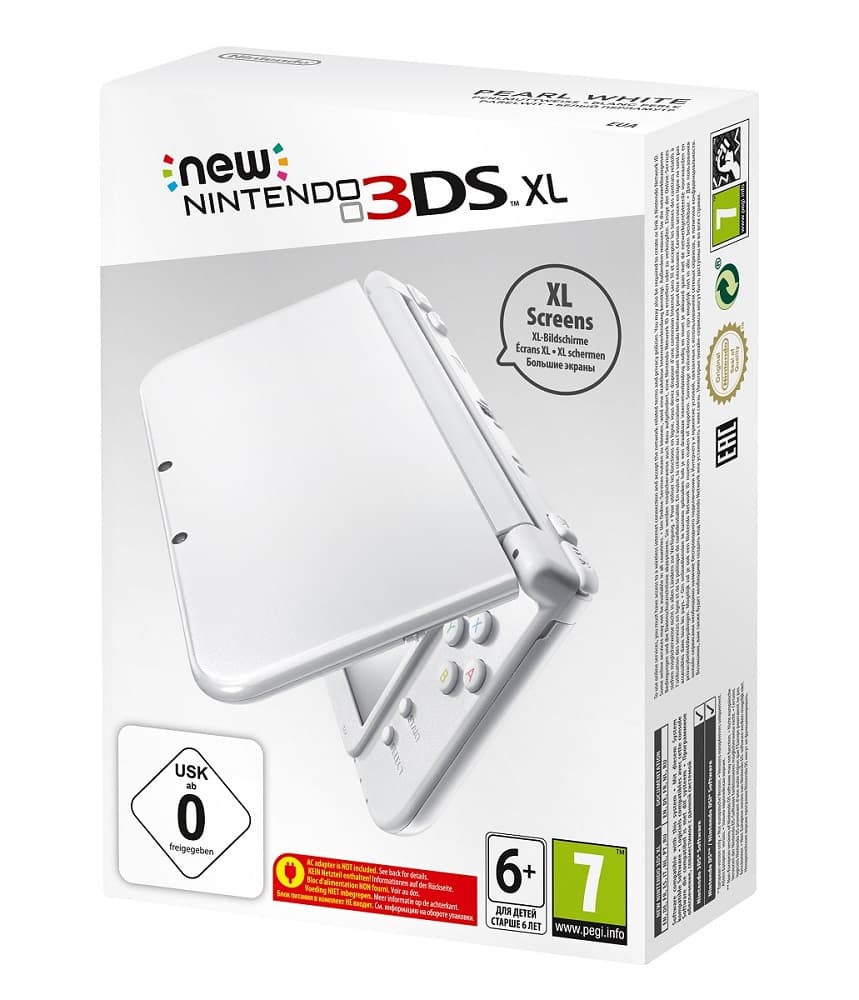 New Nintendo 3DS XL (жемчужно-белый) - выставочный образец
