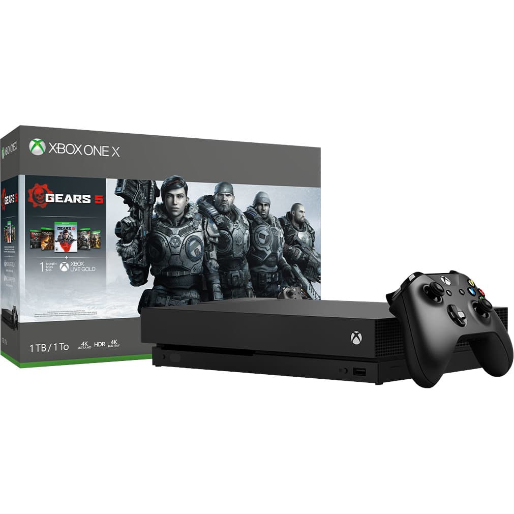 Microsoft Xbox One X 1TB (РОСТЕСТ) + игра Gears 5
