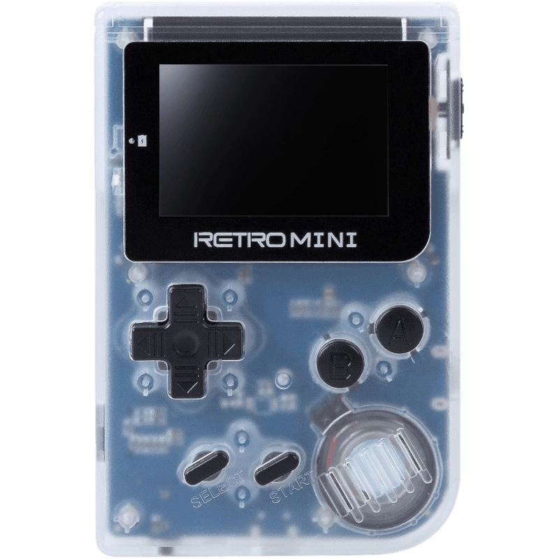Портативная игровая приставка Retro Mini + 40 встроенных игр, прозрачная