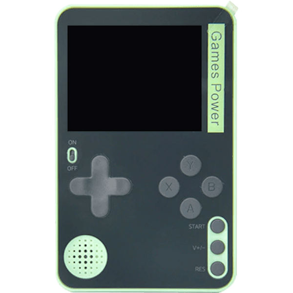 Портативная ультратонкая игровая приставка RS-60 Retro Ultra Slim 8bit Green - 500 игр (с магнитным кольцом)