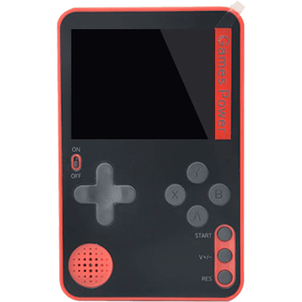 Портативная ультратонкая игровая приставка RS-60 Retro Ultra Slim 8bit Red - 500 игр (с магнитным кольцом)