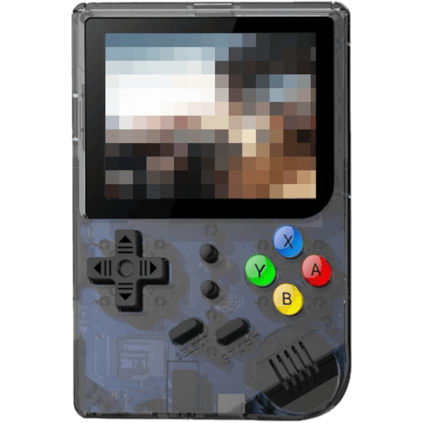 Портативная игровая приставка RG99 (MJKJ), 169 встроенных игр, (прозрачно-чёрная)