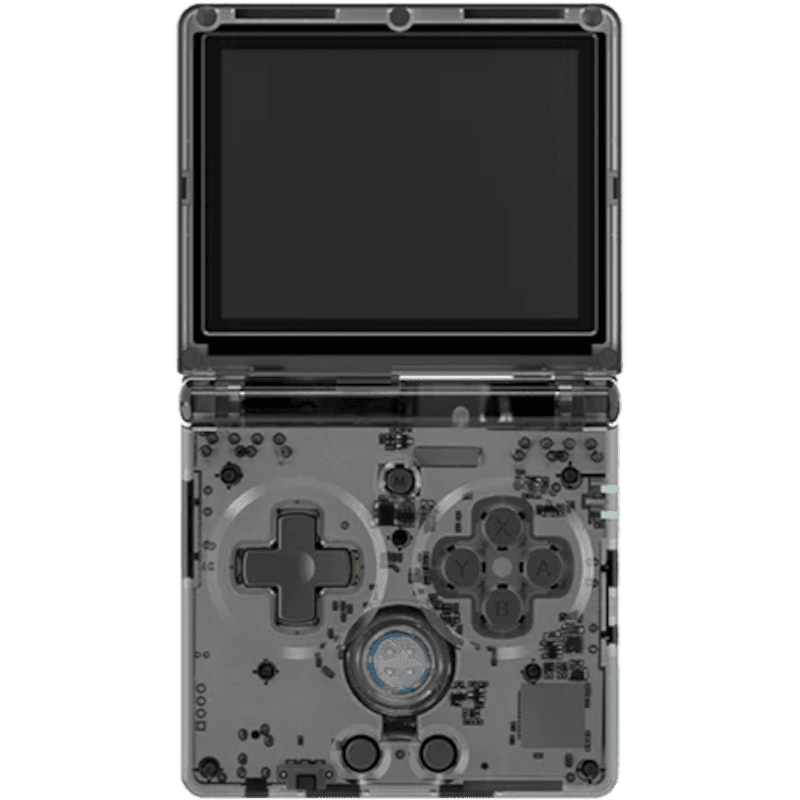 Портативная игровая приставка Anbernic RG35XXSP, transparent black (Б/У)